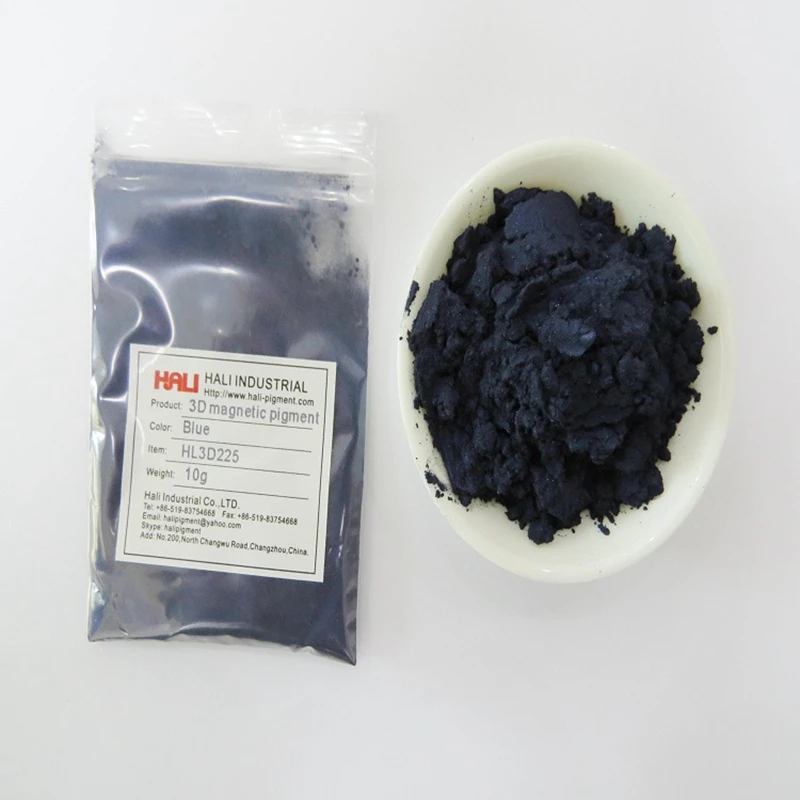 3D magnetic pigment stereoscopic pigment three-dimensional 3D powder item:HL3D225 color:blue 1 lot=10gram