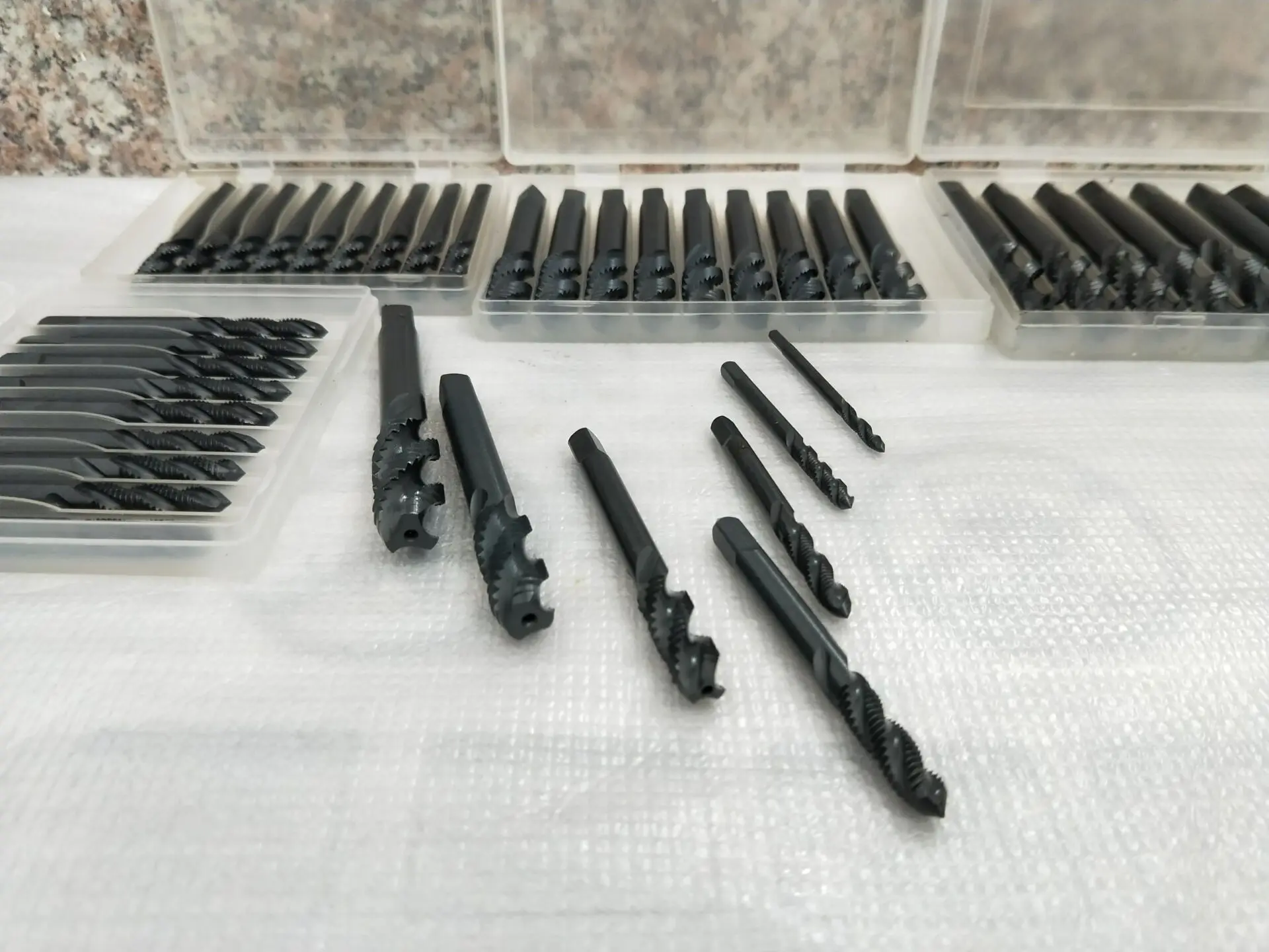 7pc/lot Black Thread Tap Drill Metric Hss Spiral Fluted Machine Screw M3 M4 M5 M6 M8 M10 M12 Pointed Taps | Инструменты