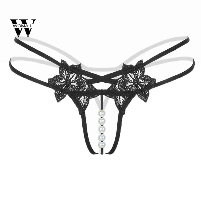 2018 Hot Sale Sexy Pendant Lady Pearl G String V String Women Panties