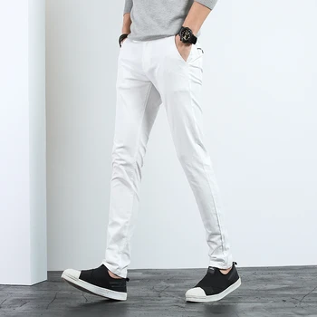 

LENSTID 2018 Autumn Pants Men Slim Fit Smart Casual High Quality Trousers Plus Size Brand Clothing Male Stretch Trousers BC850#