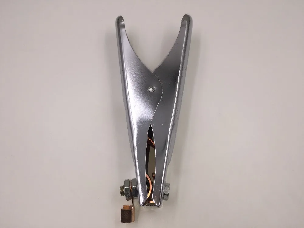 

4KW 300A Silver Tone Metal Electrode Holder Electrical Welding Clamp Clip