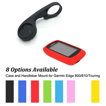 

31.8mm Outdoor Black Mount Bracket Holder + Rubber Protect Case for Garmin Edge 800/810/Touring Computer Training GPS
