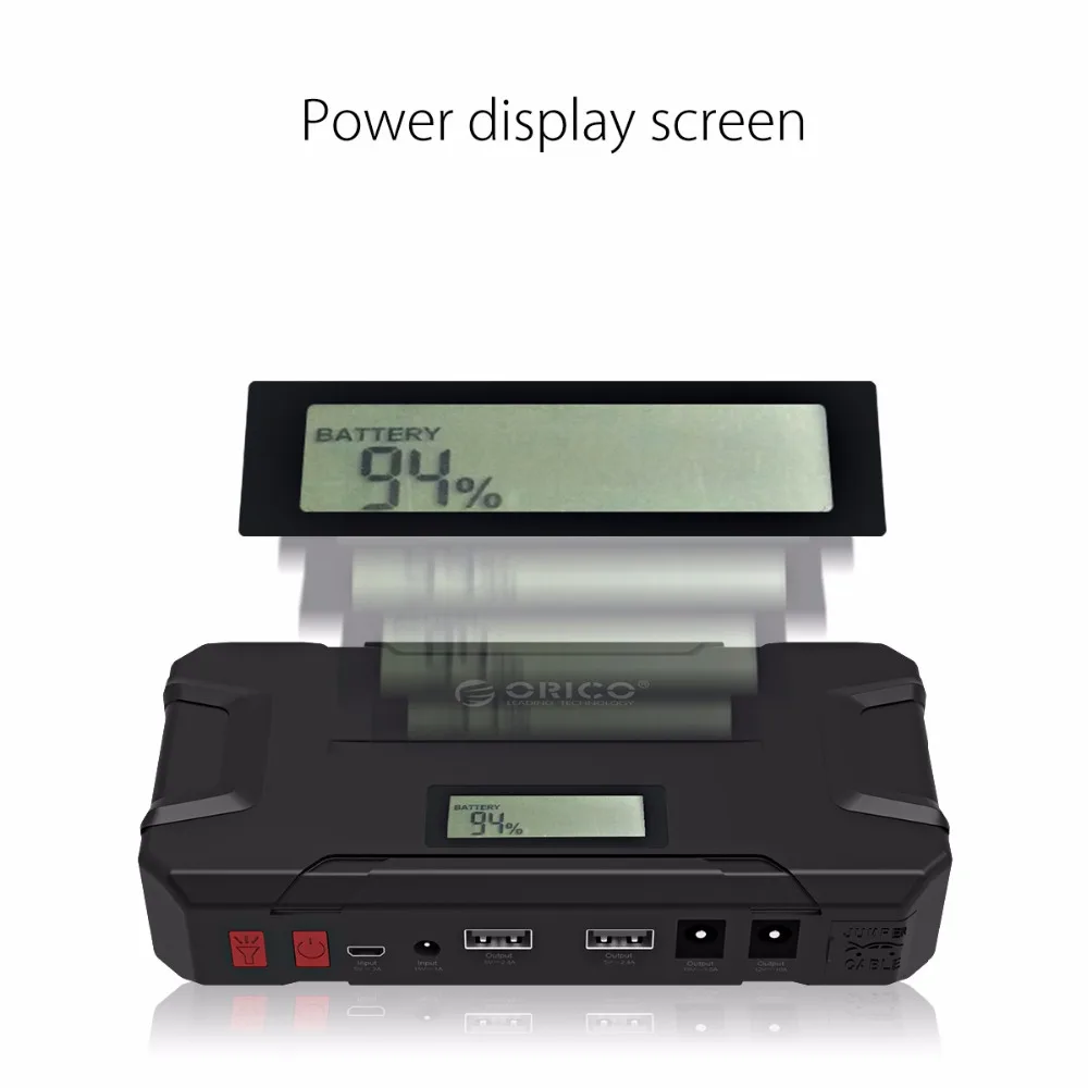  ORICO CS2 12000mAh Mini Emergency Power Bank Portable Mobile Battery Emergency Booster Buster Power