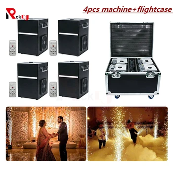 

4pcs with Flightcase 750W Cold Spark Firework Machine Smokeless Machine Dmx And Remote Control For Wedding