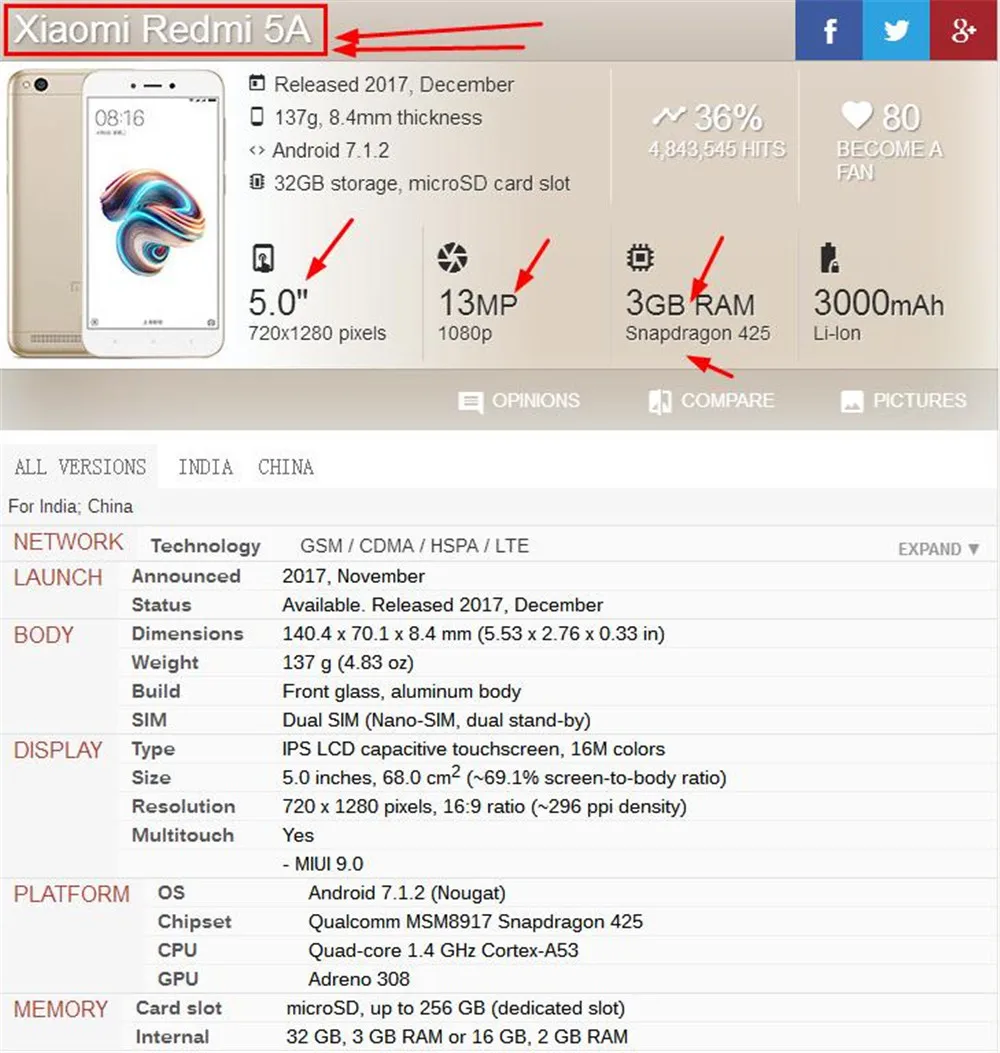 Протестированный ЖК-дисплей для Xiaomi Redmi 5A 5,0 дюймов кодирующий преобразователь сенсорного экрана в сборе черная рамка с бесплатным инструментом стеклянная пленка