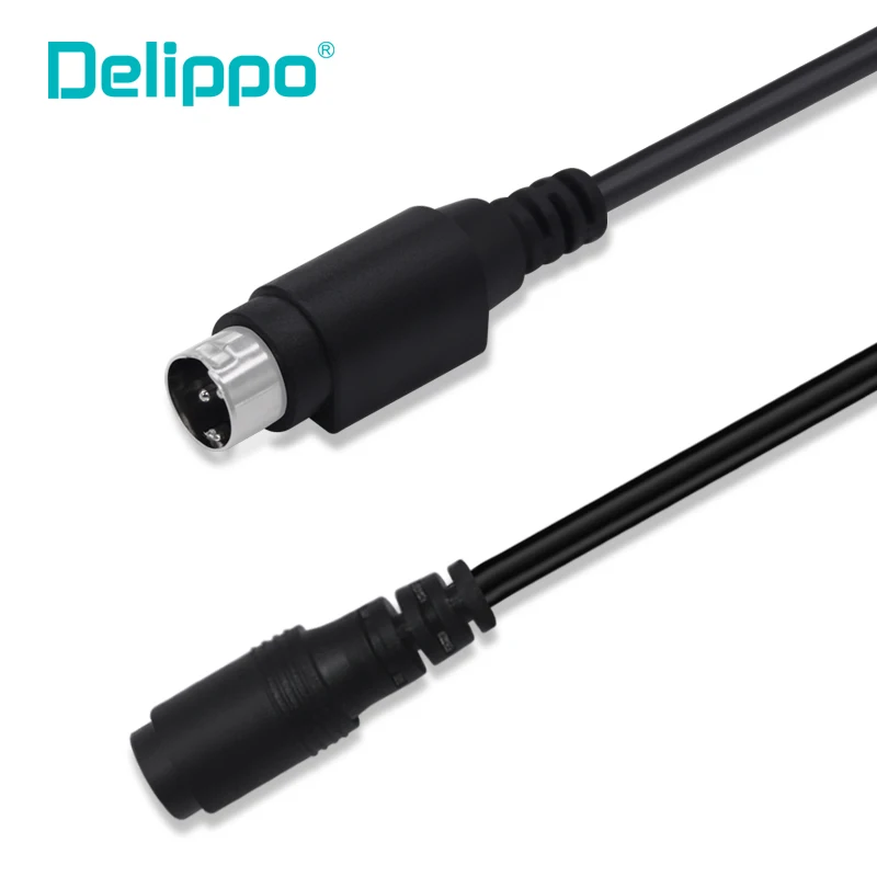 

Adapter Cord Barcode printer Conveter DC Connector 5.5*2.5mm Female to 3Pin Fan Adapter Power supply Cable