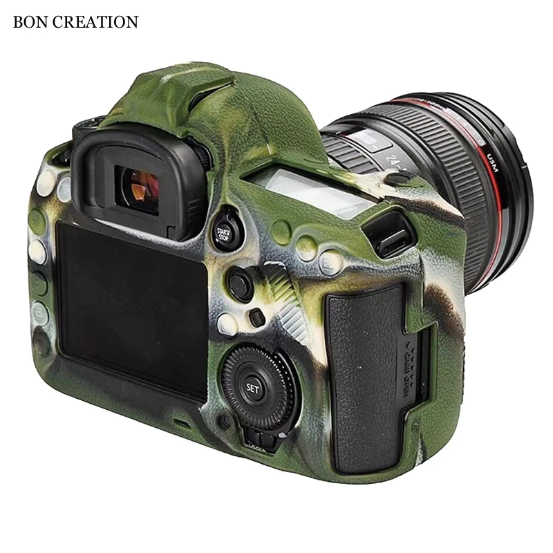 

BON CREATION Silicone Camera Video Case Bag For Canon 5D4 5D Mark IV Nice Rubber Camera Case for 5D Mark 4 Protective Cover Skin