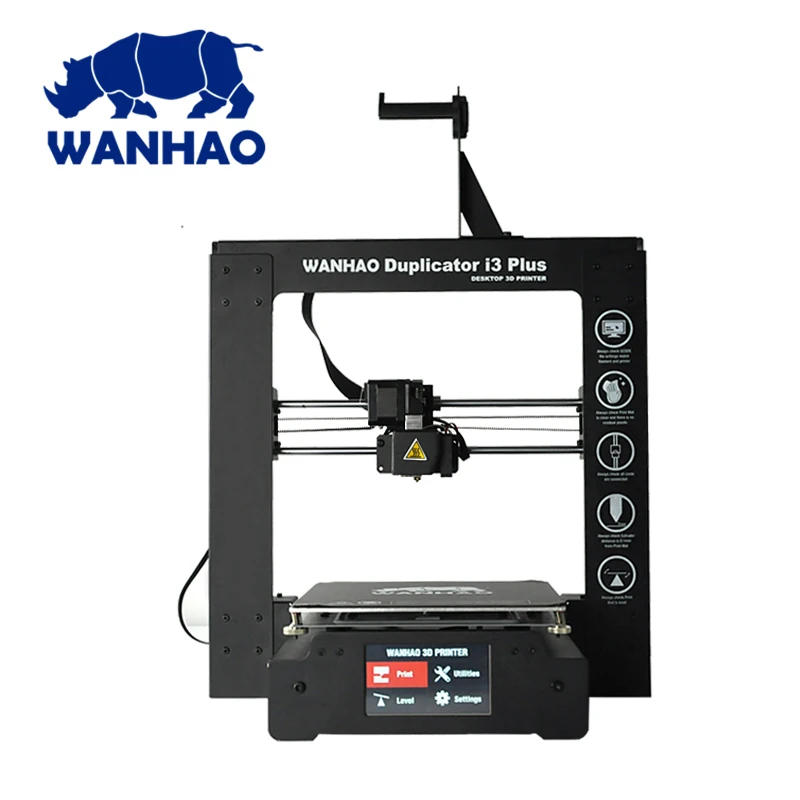 3D-принтер Wanhao Duplicator I3 PLUS Mark 2 Mark II V2.0, настольный 3D принтер с сенсорным экраном, 2019 3D-принтер Wanhao Duplicator I3 PLUS Mark 2 Mark II V2.0, настольный 3D принтер с сенсорным экраном, 2019