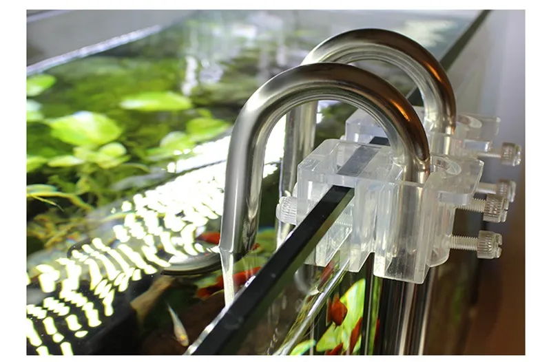 Высокое качество из нержавеющей стали воды вход/выход комплект с 2 шт. водопровод фиксирующие зажимы для аквариума