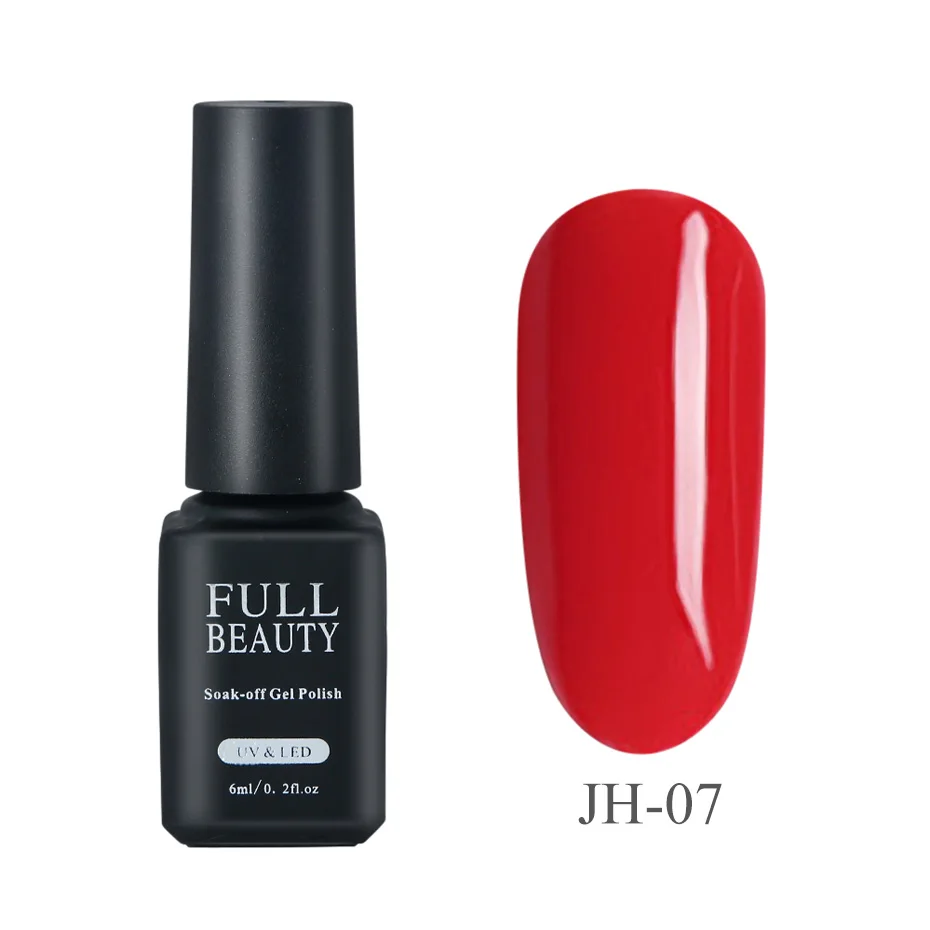 Гель-лак для ногтей красного цвета дизайн ногтей маникюр Полупостоянный гель uv Vernis гель-краска замачиваемый лак для ногтей JI1023 - Цвет: JH-07