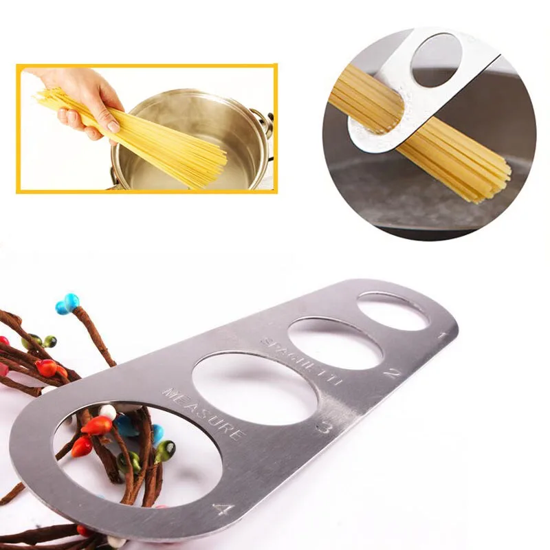 Medidor De Espaguetis De Acero Inoxidable — Herramienta Práctica Para Medir Porciones De Pasta