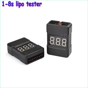 1pcs BX100 1-8S Lipo Battery Voltage Tester/ Low Voltage Buzzer Alarm/ Battery Voltage Checker with Dual Speakers