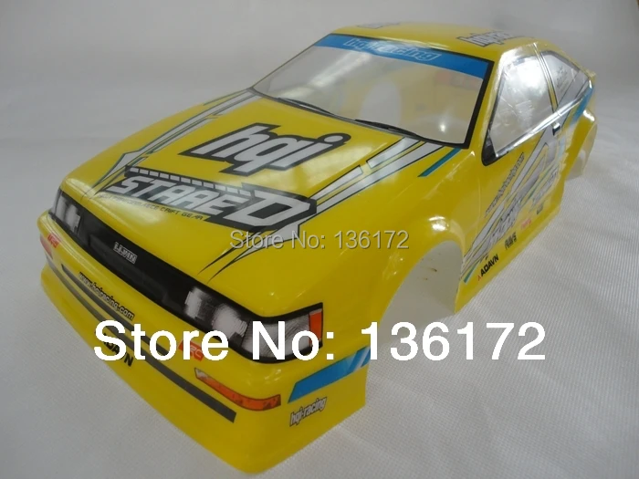 Ewellselling 1/10 RC car PVCracing корпус автомобиля 200 мм Артикул No 019Y желтый/красный 2 шт./лот |