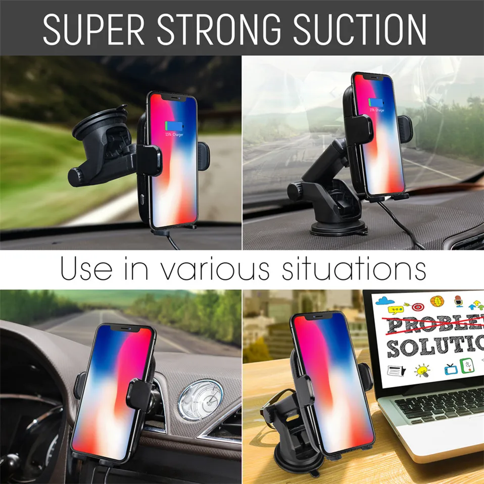 10W Wireless Car Charger For iphone X 8 plus 07