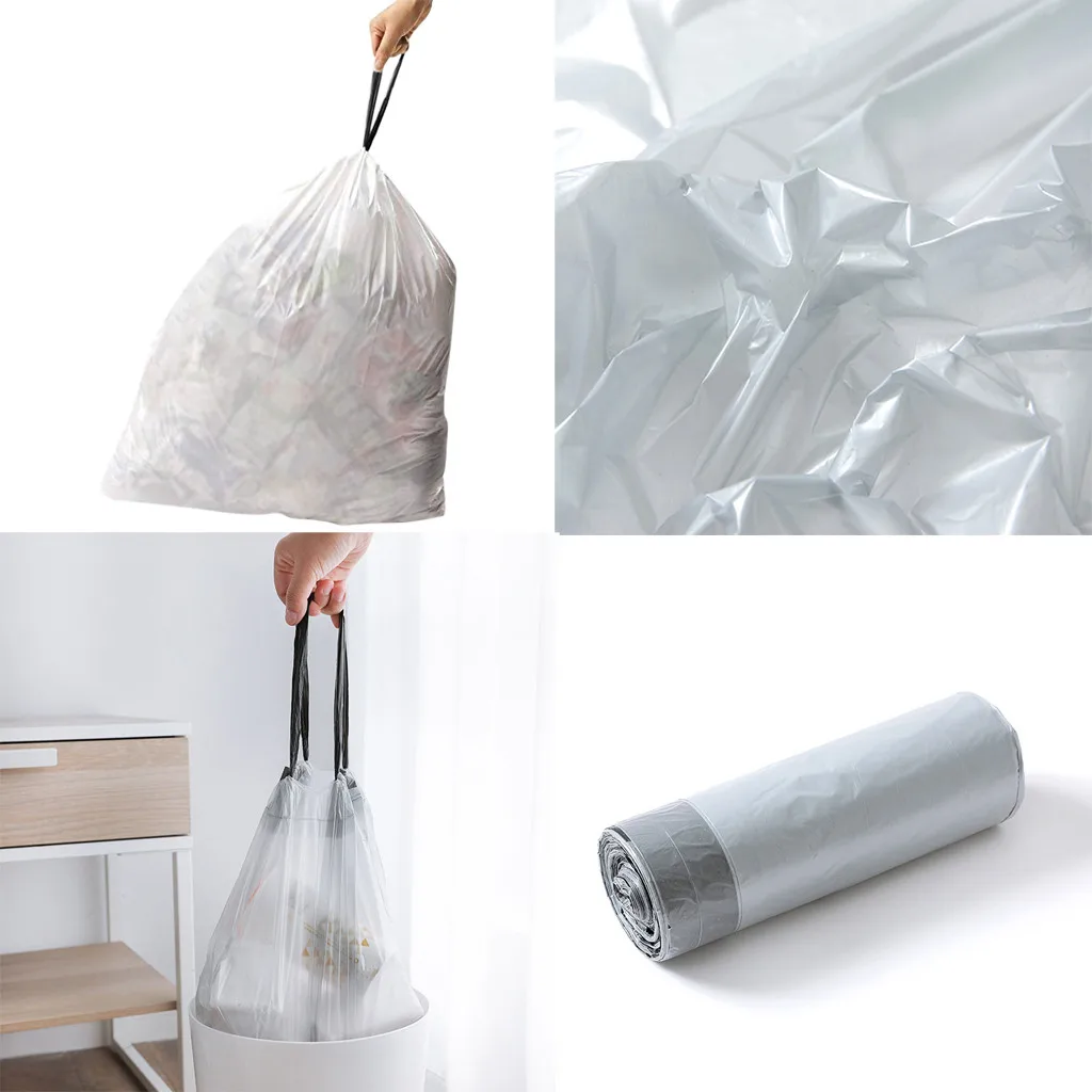 Home storage garbage bag tall kitchen Drawstring garbage durable and easy to break garbage bag