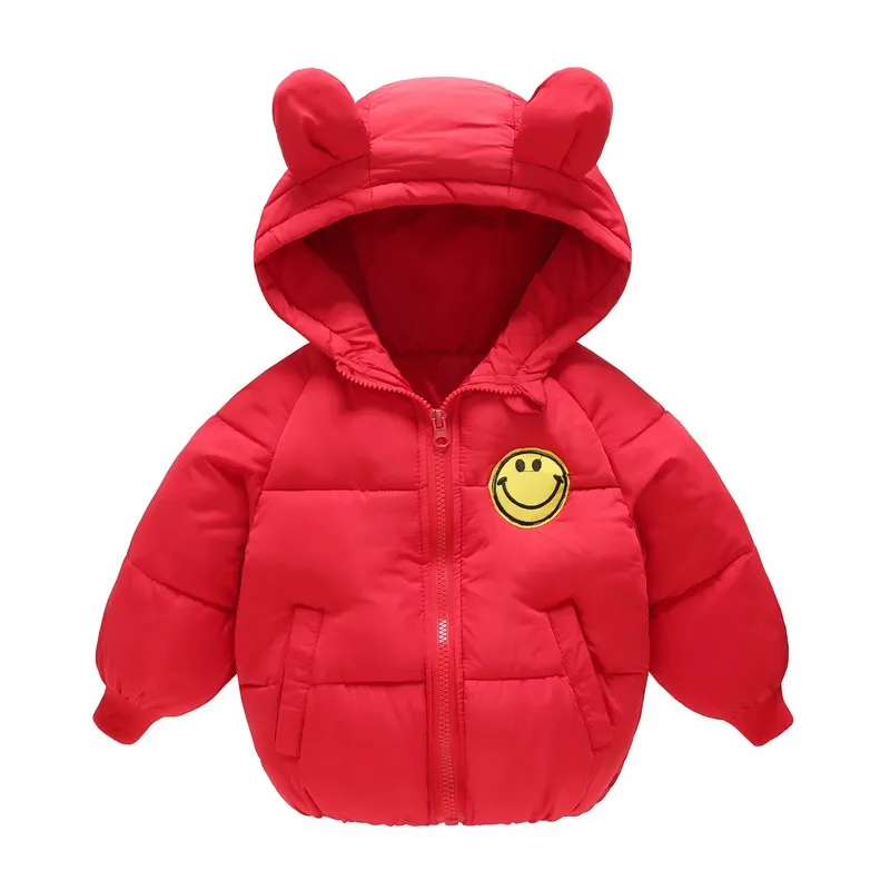 CROAL CHERIE Cute Smile Kids Winter Jacket For Girls Boys Cotton Baby Clothing Snowsuit Winter Parkas Children Coat 80-130cm (5)