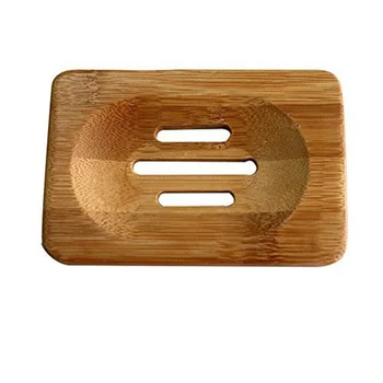 

Wholesales Trapezoid natural Bamboo soap box bath soap holder soap