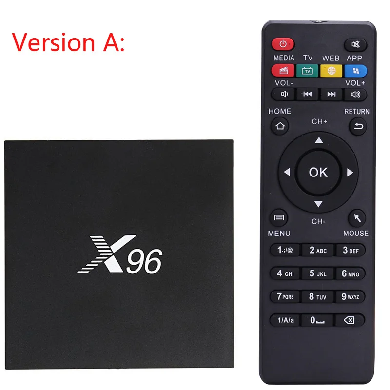 X96 Wifi Smart Video Box четырехъядерный Android 6,0 HDMI tv AV HD медиаплеер для iOS Android Phone 4K 2GB 16GB 1G+ 8G 2G+ 16GB