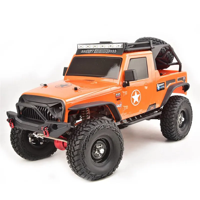 RGT EX86100 PRO Kit 1/10 2,4G 4WD Rc автомобиль электрический скалолазание гусеничный без электронных деталей RC автомобиль игрушки для улицы автомобиль игрушка - Цвет: Orange