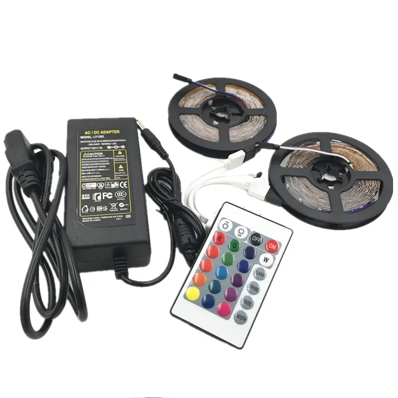 

LED Strip Light DC12V 10M 600 Leds SMD 3528 Diode Tape RGB High Quality LED Ribbon Flexible Home Decoration Lights With adapter