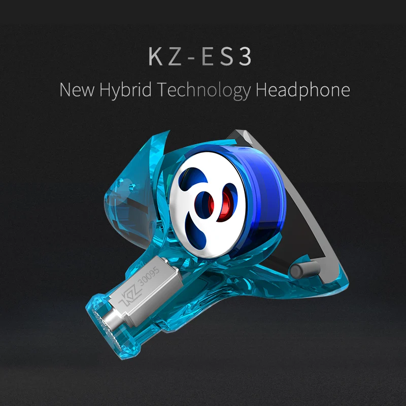 Новые гибридные наушники вкладыши KZ ES3 1DD + 1BA Hi Fi DJ мониторы спортивные для бега