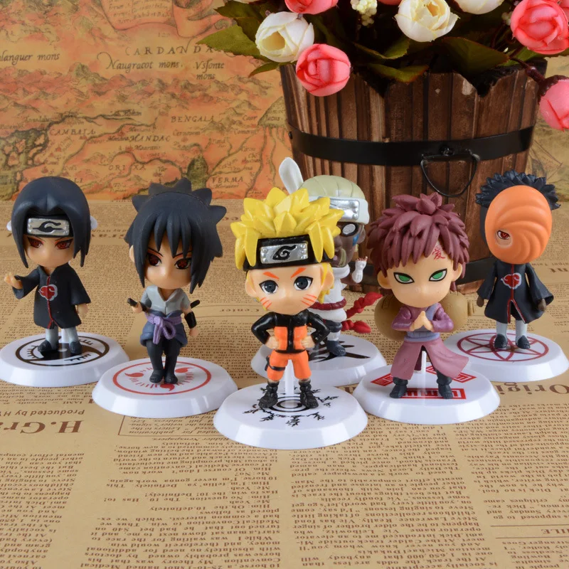 

Q Version of Naruto Naruto Hand Do Model Kakashi Sasuke Naruto Action Figure 6 Paragraph 19 Generation Doll Uchiha Itachi 7cm