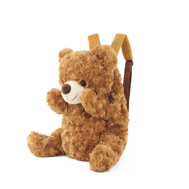 36CM Christmas Gifts for Nursery Cute Kids Schoolbag Teddy Bear Plush Backpack for Children schoolbag plush hasp baby bags toys