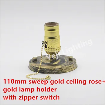 

Desk Lamp Edison Vintage Retro Al Lamp Socket E27 E26 ceiling canopy for wall lamp Led bulb pendant lights Lighting accessories