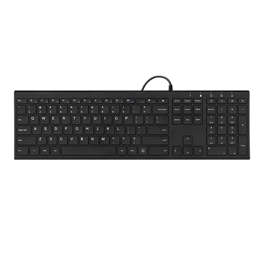 

Wired USB Connected Keyboard HW193-A 99 Keyboard with Number Section for Laptop PC for Desktop Home Office School Use
