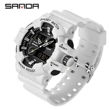 SANDA Sport herren Uhren Top Luxus Military Quarzuhr Männer Wasserdichte S Shock Armbanduhren relogio masculino 780