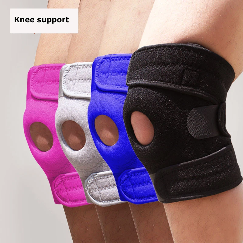 

Knee Brace Support Sleeve Adjustable Open Patella Stabilizer Protector Nylon Wrap for Arthritis Meniscus Tear ACL Running belt