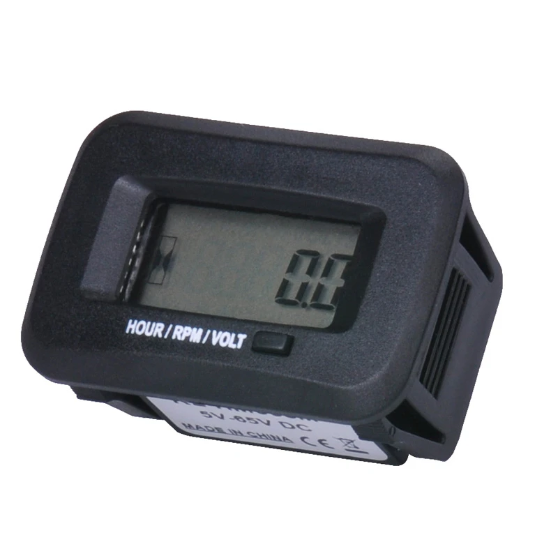 Voltmeter Tachometer Hour Meter Max RPM LCD Digital Display ATV QUAD Pit Bike 