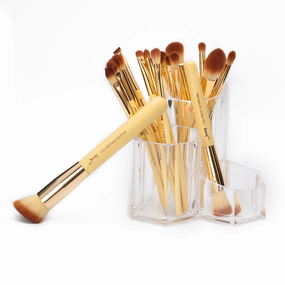 Günstig Jessup pinsel 20 stücke Schönheit Bambus Professionelle Make Up Pinsel Set Make up Pinsel Tools kit Foundation Pulver Bürsten Eye Shader