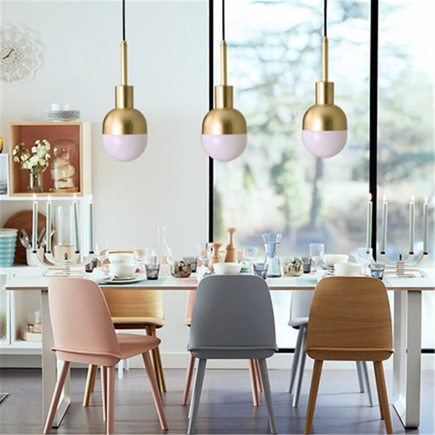  Kitchen Light Modern Light Brass Chandeliers Golden 2/4/6 Heads Iron Pendant Lamps Bedroom Living R - 32907536922