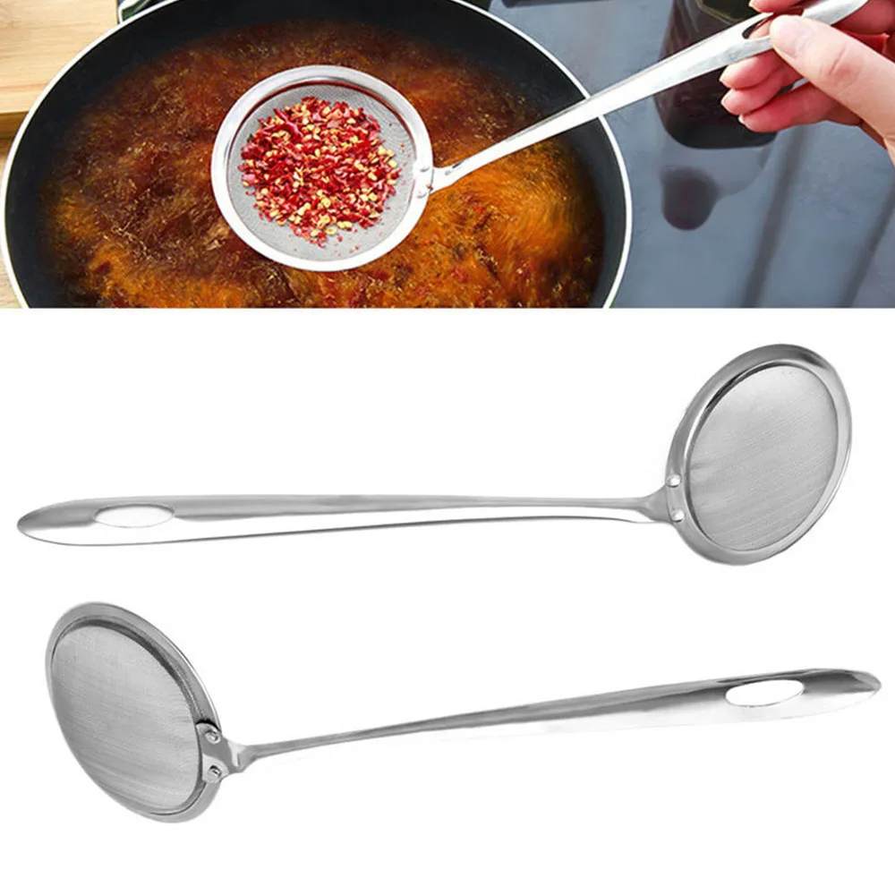 1 PCS New Stainless Steel Cooking Oil Strainer Mesh Strainer Oil