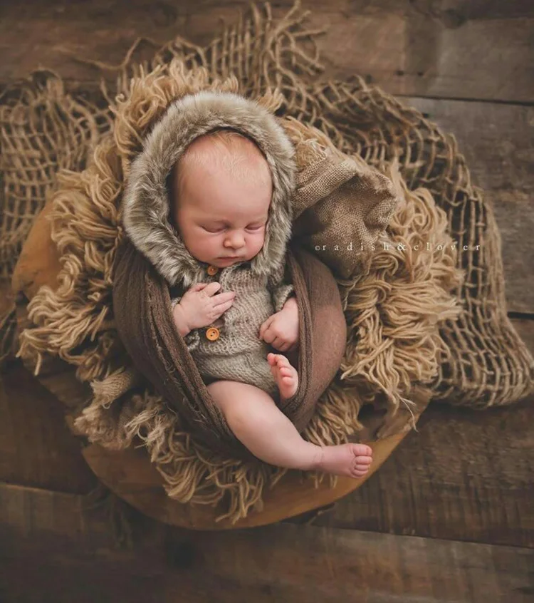 Льняное плетение ребенка для фотосессии одеяла, новорожденный реквизит для фотосессии корзина Stuffer Baby Studio фото фон младенческой фотографии реквизит