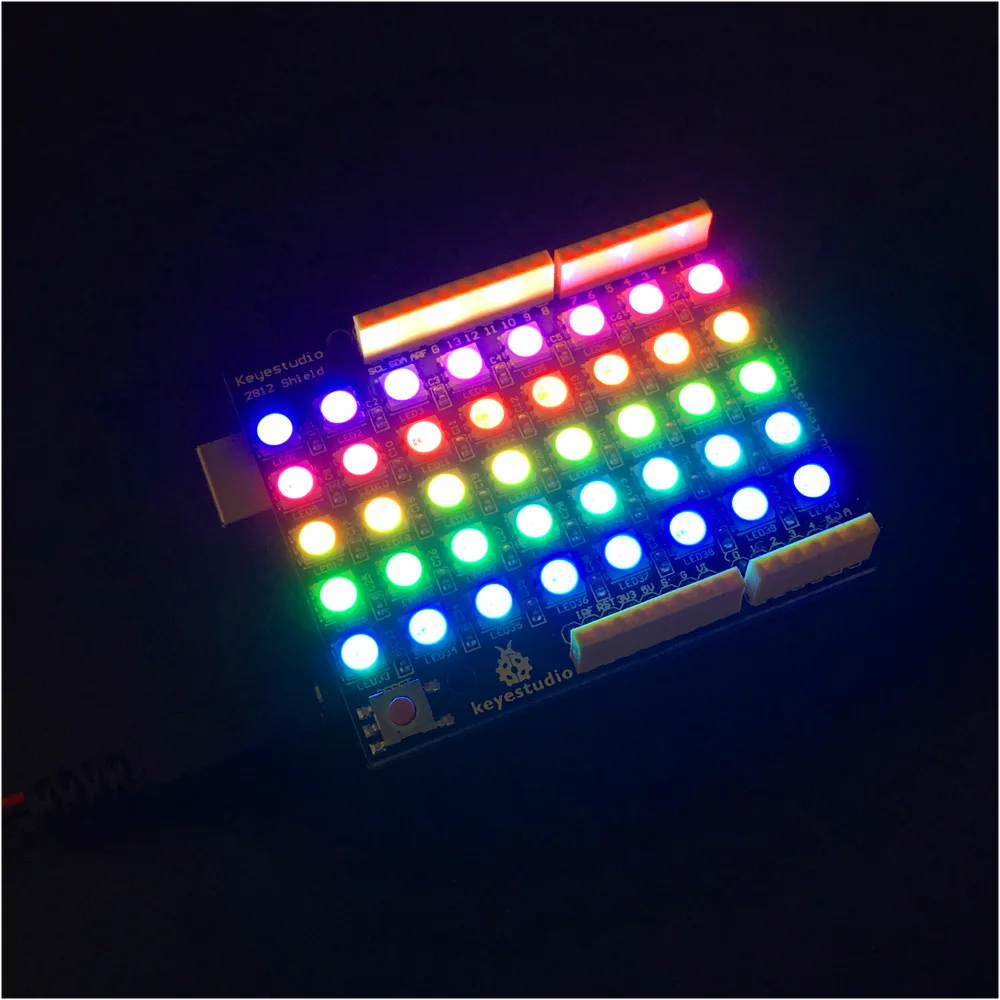Новинка! Матричный экран Keyestudio 40 RGB LED WS2812 Pixel для Arduino UNO R3|Аксессуары