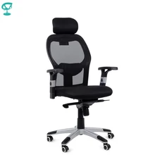 95151 Кресло для персонала Barneo K-127 черная ткань сетка высокая спинка кресло офисное кресло компьютерное кресло с системой качания дизайнерская офисная мебель компьютерные кресла по России