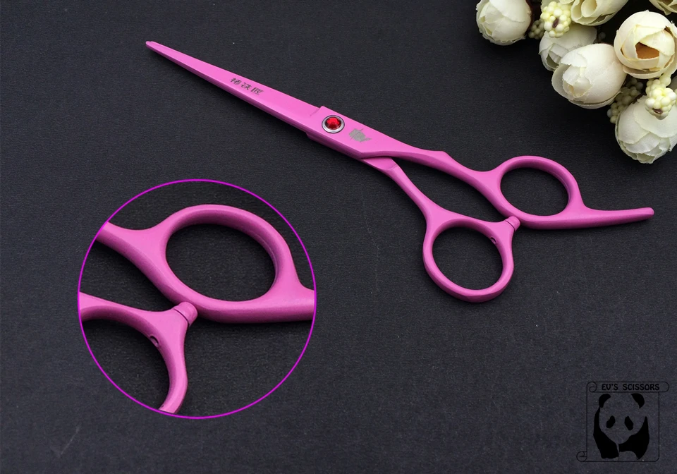 Hot sell Japan hair cutting scissors high quality Smith Chu 6.0 inch pink professional barber hairdressing scissors hair shea Hot sell Japan hair cutting scissors high quality Smith Chu 6.0 inch pink professional barber hairdressing scissors hair shea