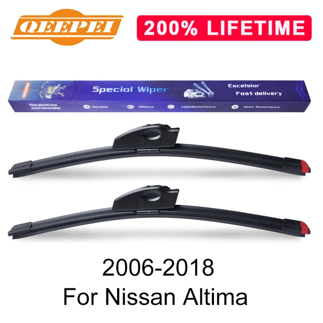 QEEPEI Replace Wiper Blade For Nissan Altima 2006 2018 Silicone Rubber