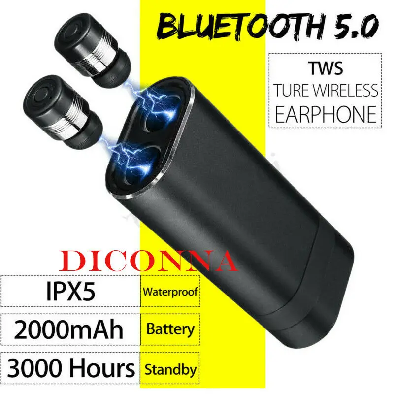 

Waterproof IPX5 MagneticTWS True Sound Wireless Bluetooth 5.0 Headset In-Ear Magnetic Stereo Earbud Earphones Headphone