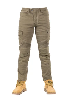 

KOMINE Motorcycle Jeans Drop Resistance Slim Denim Cycling pants with kneepads