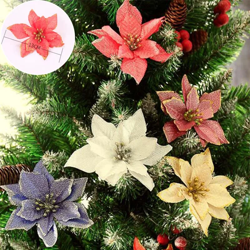 

Festive Snowflake Bowknot Christmas Tree Decoration for Santa Claus Ornaments Xmas Gift Wedding Birthday Bell Bar Garland Ornam