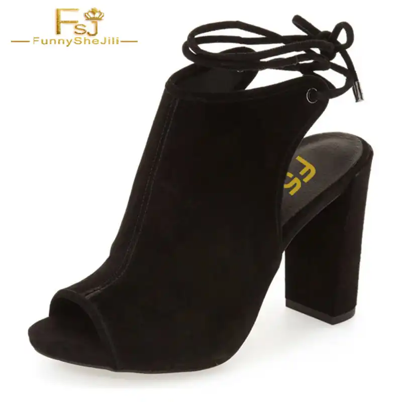 chunky slingback heels