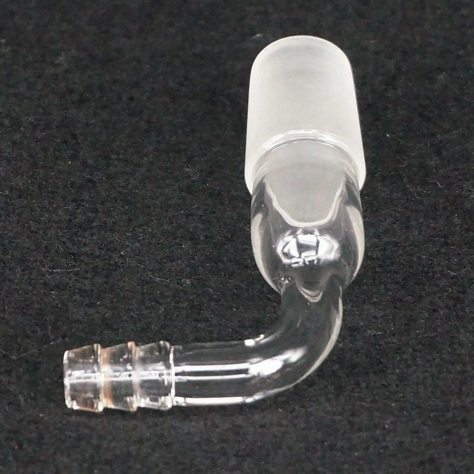 

Laboratory Glassware 90 Degree Bend Vacuum Inert gas adapter with 19/26 joint 8mm hose connection