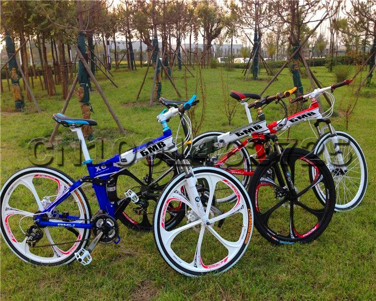 Russian style MTB Bike High Carbon Folding Mountain Bike 21 27 Speed