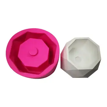 

Flower Pot Silicone Mold Makers Manual DIY Diamond Shaped Surface Succulent Plant Gypsum Cement Fleshy Flower Bonsai Mold