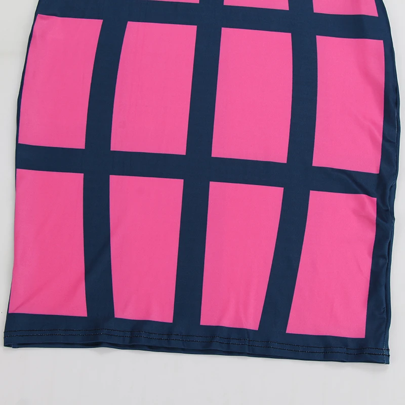 Kostlich Summer Dress New Fashion Women O-Neck Sleeveless Plaid Sexy Bodycon Mini Dress Plus Size Party Night Club Wear Vestidos (22)