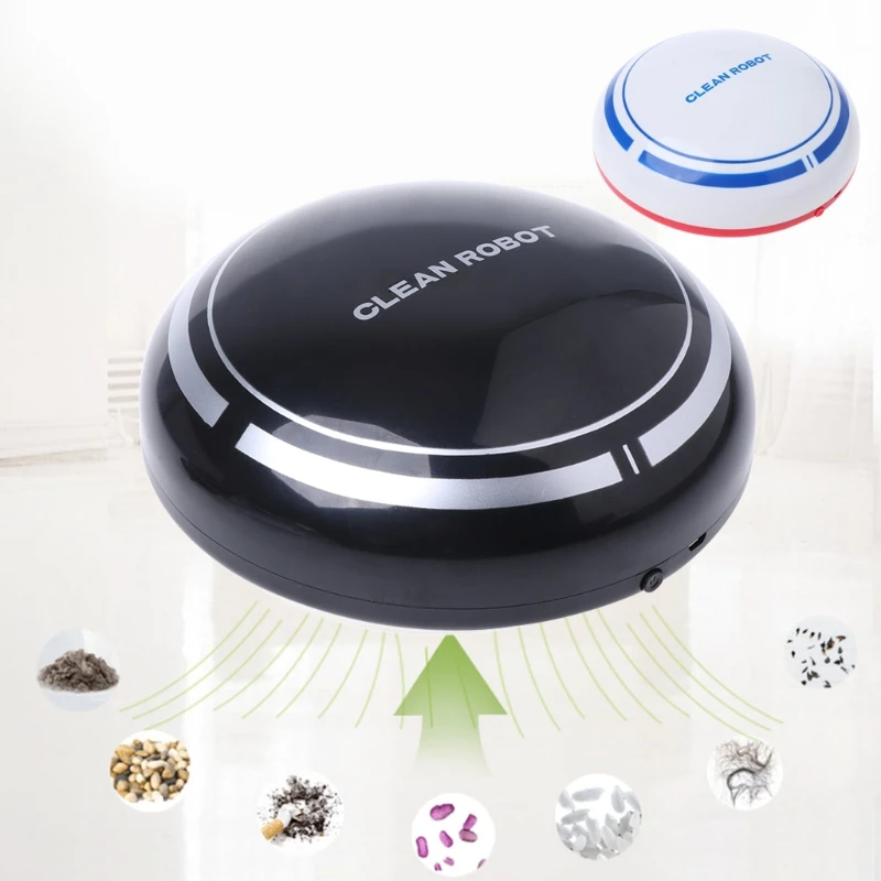 Automatic USB Rechargeable Smart Robot Vacuum Floor Cleaner Sweeping Suction 