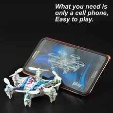 Drone With Camera OR No Camera Wifi Control 6 Axis Gyro 4CH LED Mini RC Drone 360 Degree Rollover A Key Return Toys Helicopters!